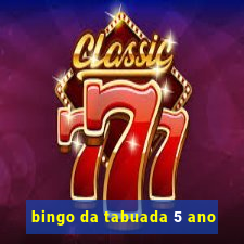 bingo da tabuada 5 ano